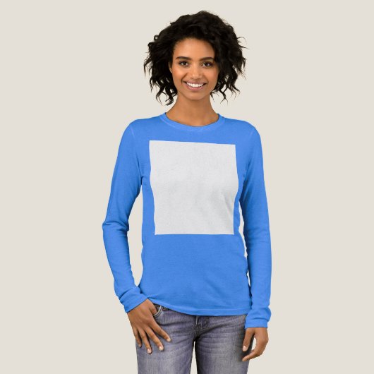 Maak je eigen aangepaste witte Tri-Blend shirt (Voorkant)