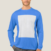 Maak je eigen aangepaste witte Tri-Blend shirt (Voorkant volledig)