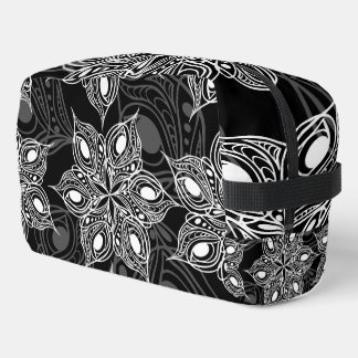 Maak Je Eigen Aangepaste Zwarte Vintage Bloemen Toilettasje