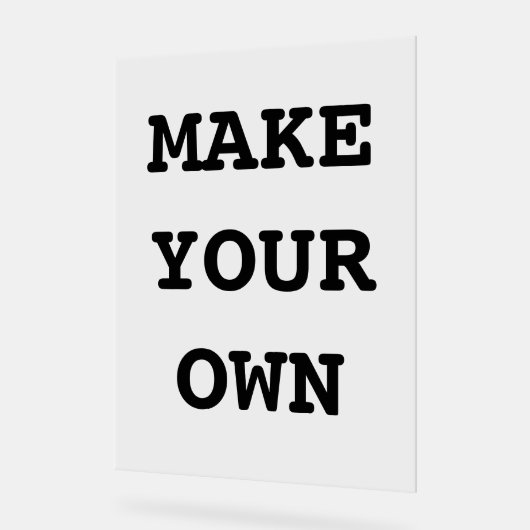 MAAK JE EIGEN ACRYL BORD (Hoek)