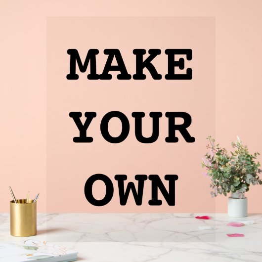 MAAK JE EIGEN ACRYL BORD (Huwelijk)