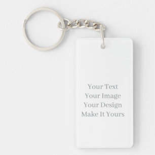 Maak Je Eigen Acryl Rechthoek Sleutelhanger
