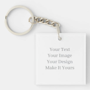 Maak Je Eigen Acrylaat Sleutelhanger Vierkant