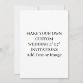 Maak je eigen Add Text Afbeelding Elegant Wedding Kaart (Voorkant)