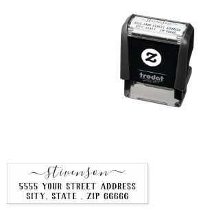 Maak Je Eigen Adres Zelfinkend Stempel Sjabloon