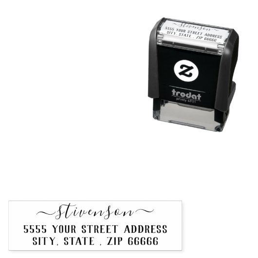Maak Je Eigen Adres Zelfinkend Stempel Sjabloon (In situ)