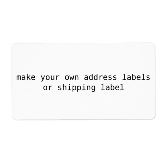 maak je eigen adreslabels, retouradres, verzendlab etiket (Voorkant)