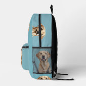 "maak je eigen" afbeelding hier hond bedrukte rugzak (Rechts)