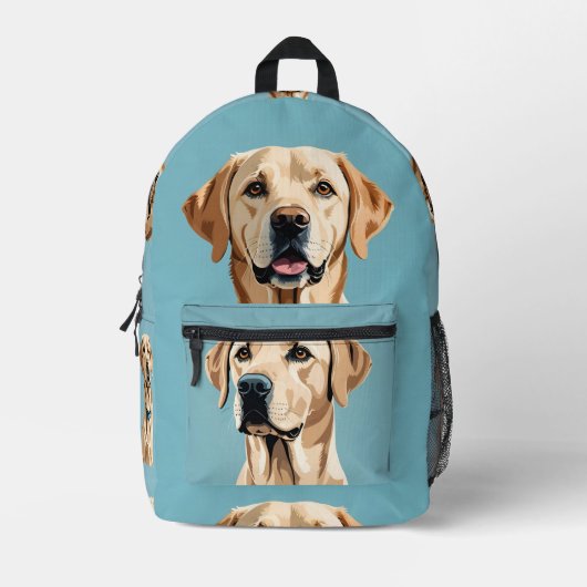 "maak je eigen" afbeelding hier hond bedrukte rugzak (Voorkant)