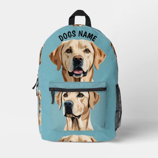 "maak je eigen" afbeelding hier hond  bedrukte rugzak (Voorkant)