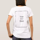 Maak Je Eigen Afbeelding T-shirt (Achterkant)