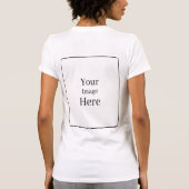 Maak Je Eigen Afbeelding T-shirt (Achterkant)