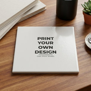 Maak je eigen afdruk Eigen ontwerp afdrukken op Tegeltje