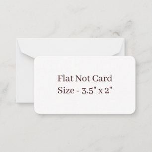Maak Je Eigen Afgeronde 3.5" x 2" Platte Notitiekaartje