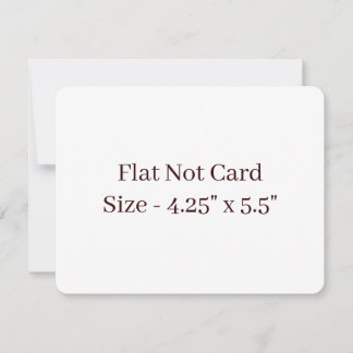 Maak Je Eigen Afgeronde 3,5" x 5" Platte kaart Notitiekaartje