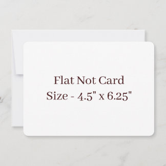 Maak Je Eigen Afgeronde 4.5" x 6.25" Platte kaart Notitiekaartje