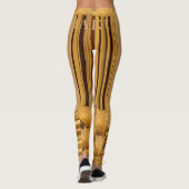 Maak je eigen Afrikaanse Giraffe Dierenpatroonontw Leggings (Achterkant)