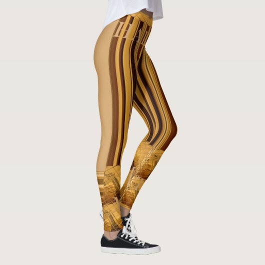 Maak je eigen Afrikaanse Giraffe Dierenpatroonontw Leggings (Rechts)