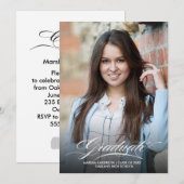 Maak Je Eigen Afstudeerfoto Uitnodiging (Voorkant / Achterkant)