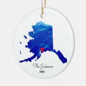 Maak Je Eigen Alaskaanse Cruise Foto Keramisch Ornament (Links)