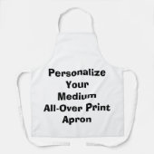 Maak je eigen all-over print apron, medium schort (Voorkant)