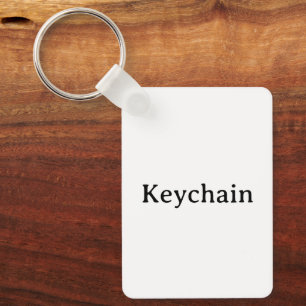 Maak je eigen aluminium rechthoek 1,6" x 2,25" sleutelhanger