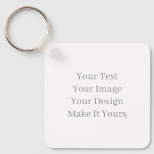 Maak Je Eigen Aluminium Vierkant 5,72 cm x 5,72 cm Sleutelhanger