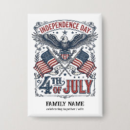 Maak je eigen Amerikaanse Onafhankelijkheidsdag Ge Button