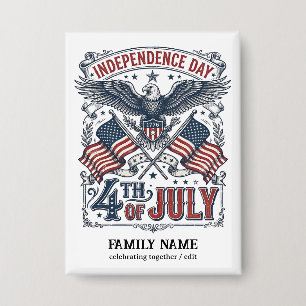 Maak je eigen Amerikaanse Onafhankelijkheidsdag Ge Button
