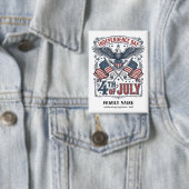 Maak je eigen Amerikaanse Onafhankelijkheidsdag Ge Button (Insitu)