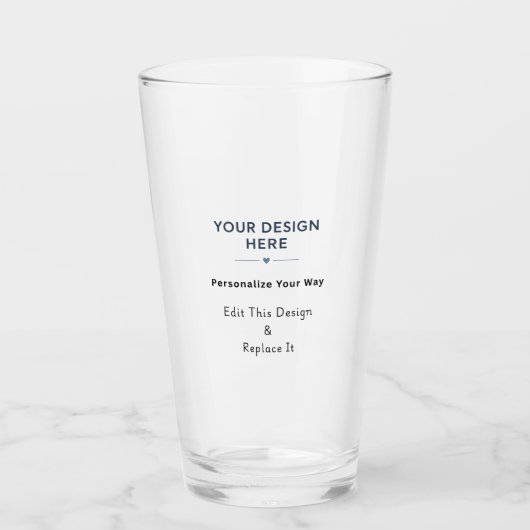 Maak Je Eigen Amerikaanse Pintglas Tumbler (Voorkant)
