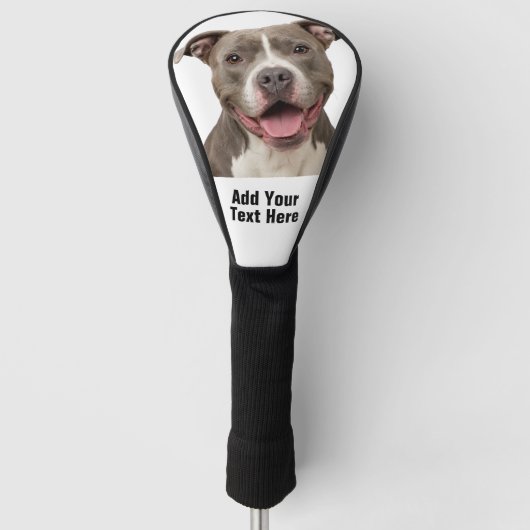 Maak je eigen Amerikaanse Pitbull Terrier Golfheadcover (Voorkant)