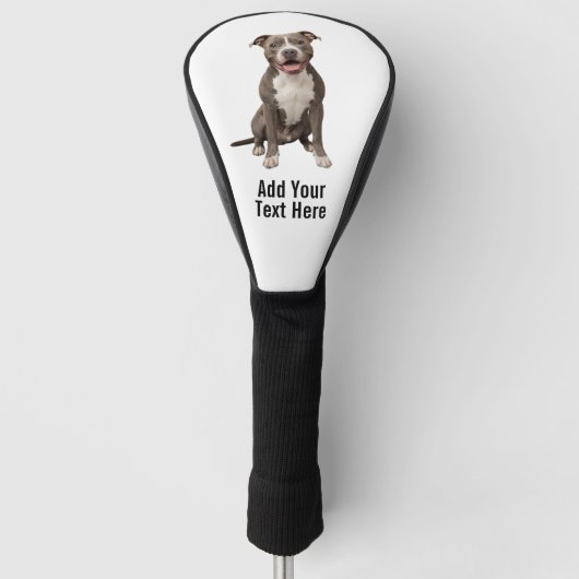 Maak je eigen Amerikaanse Pitbull Terrier Golfheadcover (Voorkant)