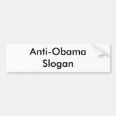 Maak je eigen anti-Obama-bumpersticker! Kort Bumpersticker (Voorkant)