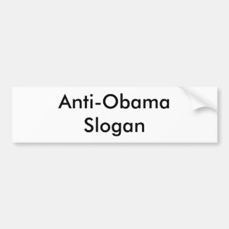 Maak je eigen anti-Obama-bumpersticker! Kort Bumpersticker