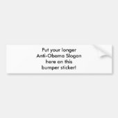 Maak je eigen anti-Obama-bumpersticker! Lang Bumpersticker (Voorkant)