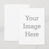 8,9 x 12,7 cm Antwoordkaartje (Voorkant / Achterkant)