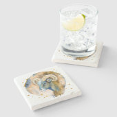 Maak Je Eigen Aquarel Ram Stenen Onderzetter (Zijkant)