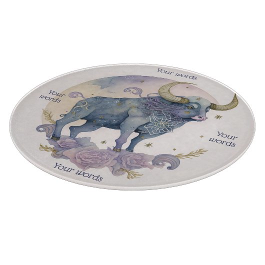 Maak Je Eigen Aquarel Stier Altaar Bord Snijplank (Hoek)