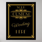 Maak je eigen Art Deco Gatsby poster (Voorkant)