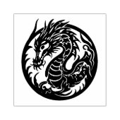 Maak Je Eigen Aziatisch Draak Embleem Rubberstempel (Afrduk)