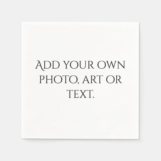 Maak je eigen baby- en bruidsmeubridgefeestje servet (Voorkant)