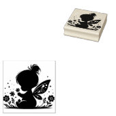 Maak Je Eigen Baby Meisje Weide Elfje Rubberstempel (Gestempeld)