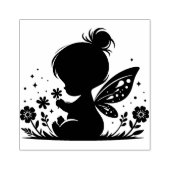 Maak Je Eigen Baby Meisje Weide Elfje Rubberstempel (Afrduk)