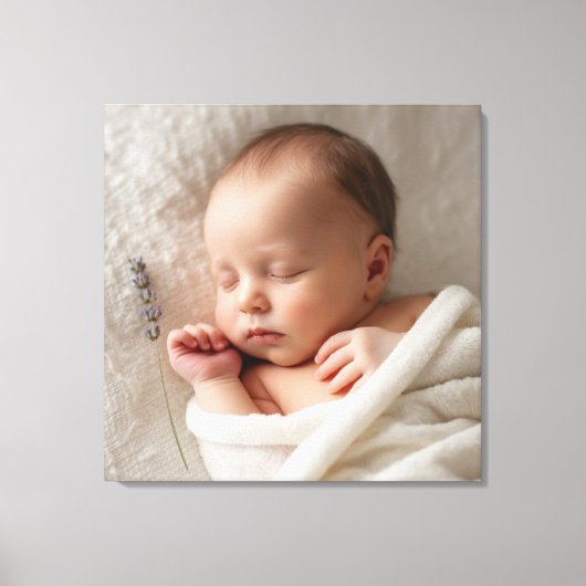 Maak je eigen baby op maat canvas afdruk (Voorkant)