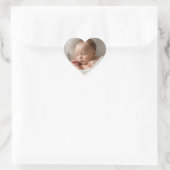 Maak je eigen baby op maat hart sticker (Tas)