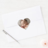 Maak je eigen baby op maat hart sticker (Envelop)