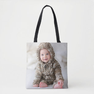 Maak je eigen babyfoto tote bag