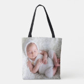 Maak je eigen babyfoto tote bag (Achterkant)
