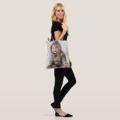 Maak je eigen babyfoto tote bag (Op model)